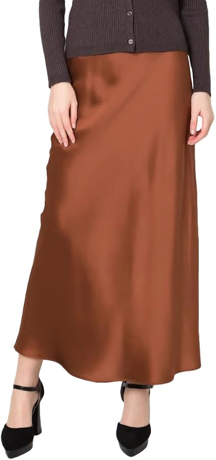スカート BROWN SILK SKIRT Buy Threadbare Chocolate Brown Maxi Satin Slip Skirt from